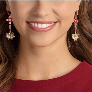 SWAROVSKI LUCKY GODDESS SHELL PIERCED EARRINGS